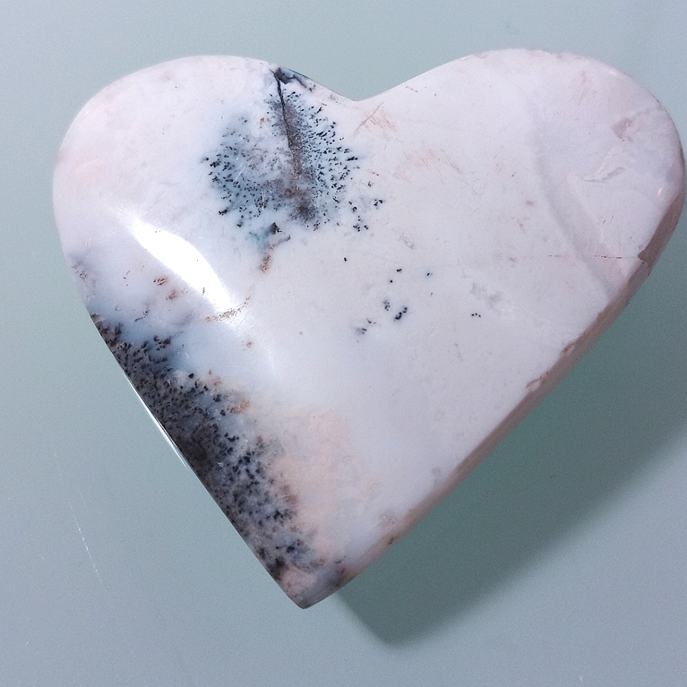 Dendritic Agate Heart #1